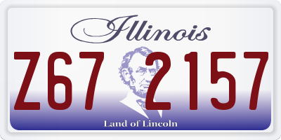 IL license plate Z672157