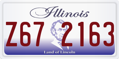 IL license plate Z672163