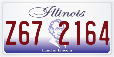 IL license plate Z672164