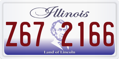 IL license plate Z672166