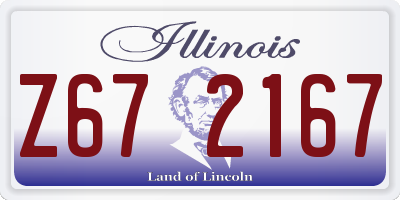 IL license plate Z672167
