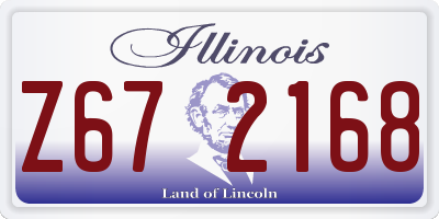 IL license plate Z672168