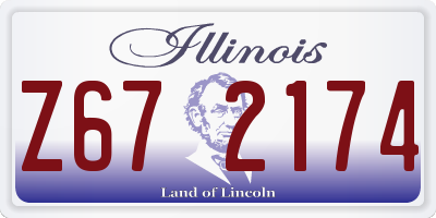 IL license plate Z672174