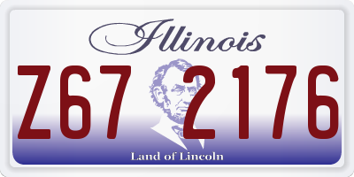 IL license plate Z672176