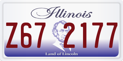 IL license plate Z672177