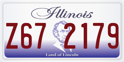 IL license plate Z672179