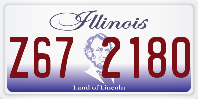 IL license plate Z672180
