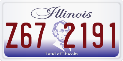 IL license plate Z672191