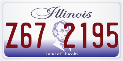 IL license plate Z672195