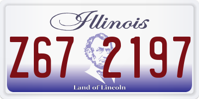 IL license plate Z672197