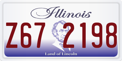 IL license plate Z672198