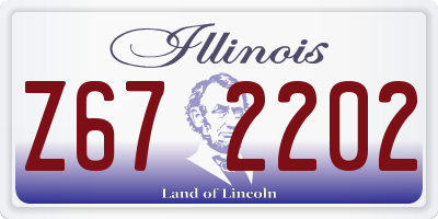 IL license plate Z672202