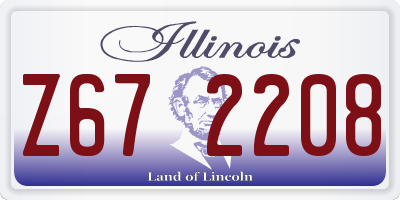 IL license plate Z672208