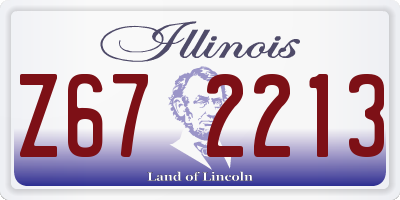 IL license plate Z672213