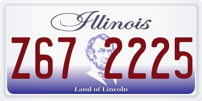 IL license plate Z672225