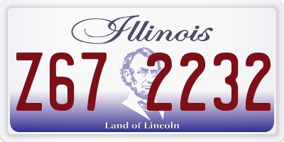 IL license plate Z672232