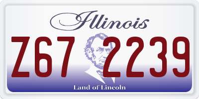 IL license plate Z672239