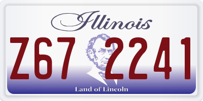 IL license plate Z672241