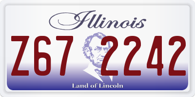 IL license plate Z672242
