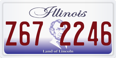 IL license plate Z672246