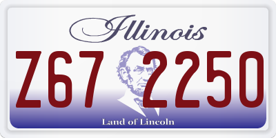 IL license plate Z672250
