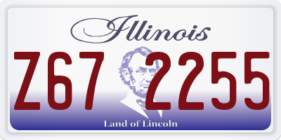 IL license plate Z672255