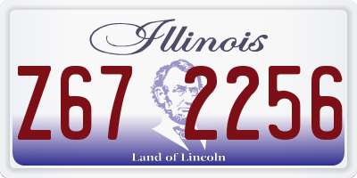 IL license plate Z672256