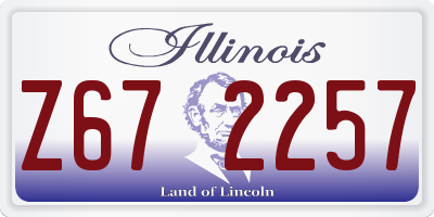 IL license plate Z672257