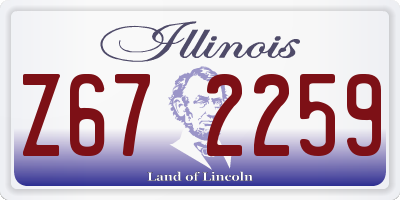 IL license plate Z672259