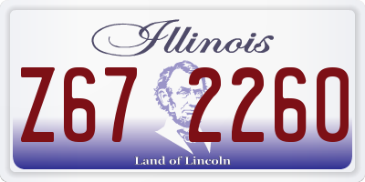 IL license plate Z672260