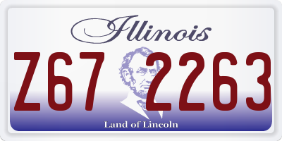 IL license plate Z672263