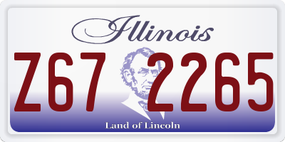 IL license plate Z672265
