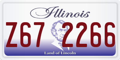 IL license plate Z672266