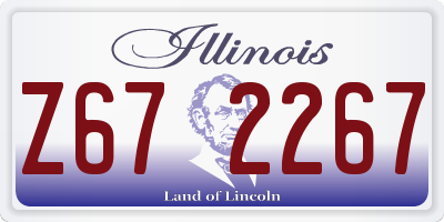 IL license plate Z672267