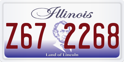 IL license plate Z672268