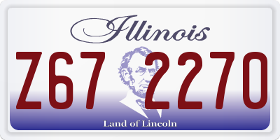 IL license plate Z672270