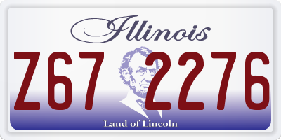 IL license plate Z672276