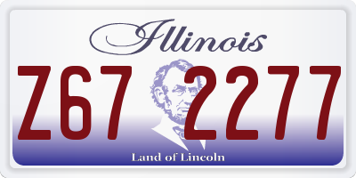 IL license plate Z672277