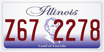 IL license plate Z672278