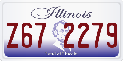 IL license plate Z672279