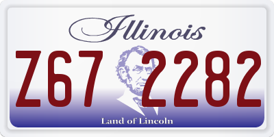 IL license plate Z672282