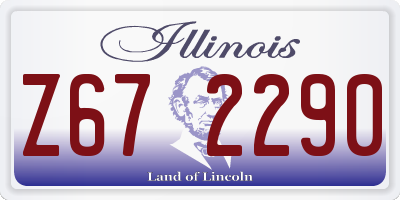 IL license plate Z672290