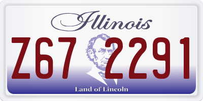 IL license plate Z672291
