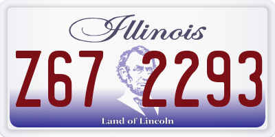 IL license plate Z672293