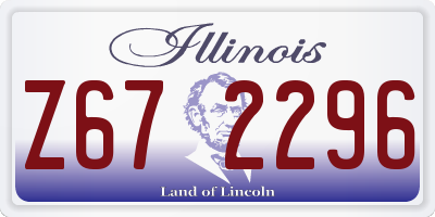 IL license plate Z672296