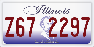 IL license plate Z672297