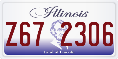 IL license plate Z672306