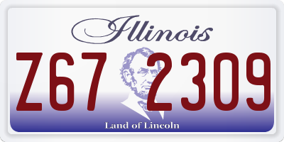 IL license plate Z672309