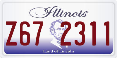 IL license plate Z672311