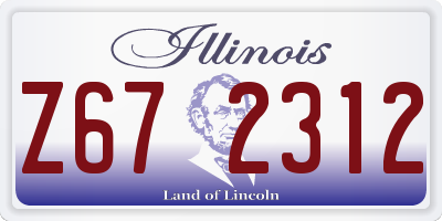 IL license plate Z672312